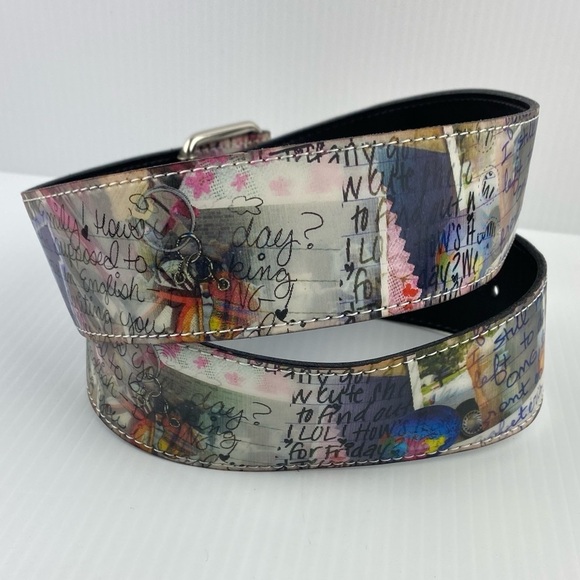 Vintage Y2K Lentricular Hologram Belt 38 inches - Picture 4 of 8